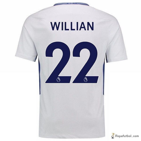 Camiseta Chelsea Replica Segunda Ropa Willian 2017/18